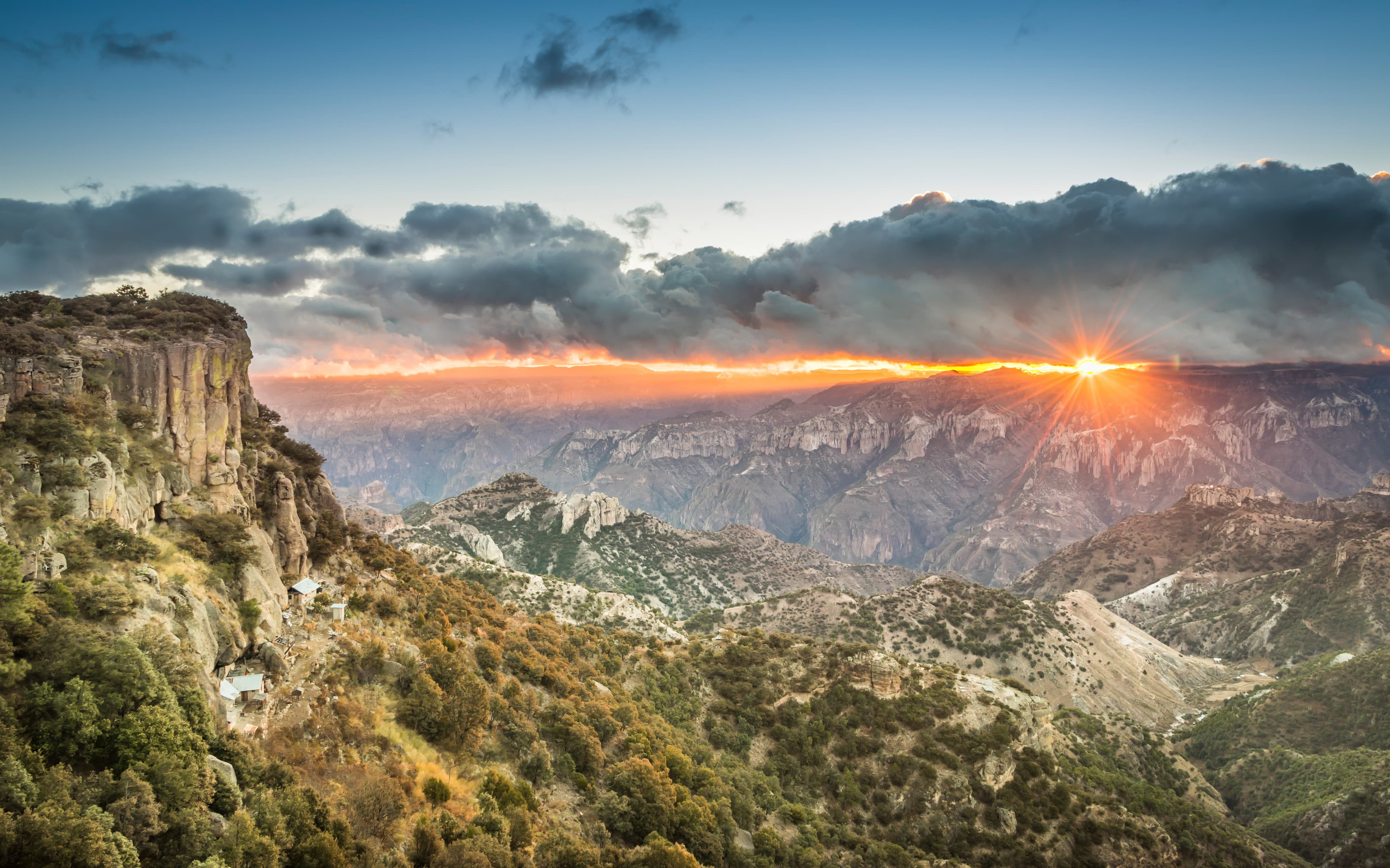 Vista panorámica de las Barrancas del Cobre